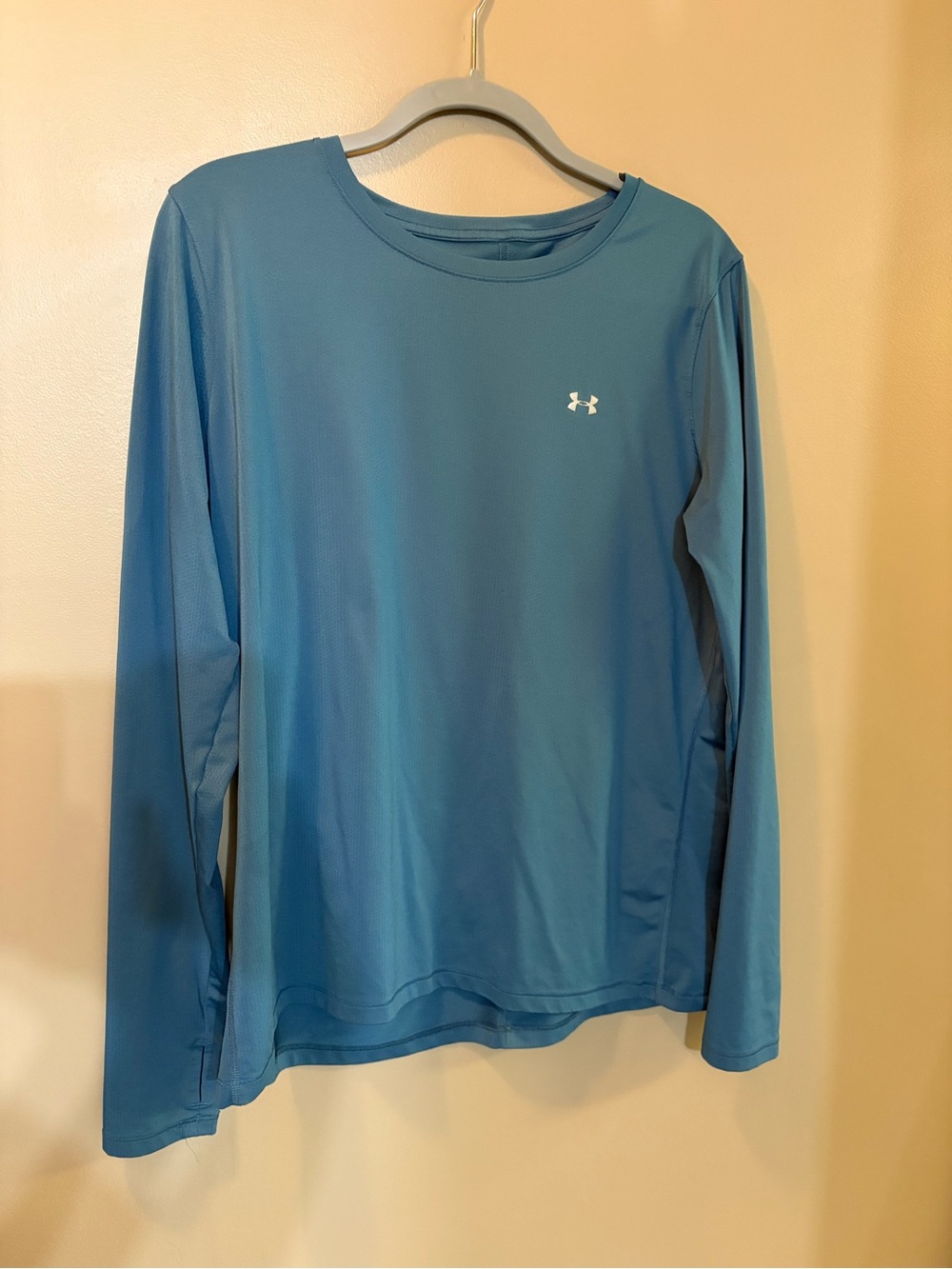 Under Armour Men’s Long-Sleeve Performance Tee - Teal Blue